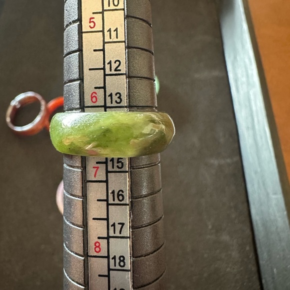 Colorful Stackable Glass Rings Lot size 6.5 - Picture 3 of 5